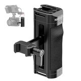 NEEWER Lichte NATO-rig handgreep voor camerakooi en gevormde siliconen handgreep, NATO-klem 1/4 inch ColdShoe, verticale aanpassing, compatibel met SmallRig Neewer kooi, CA068H