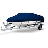 MSC Waterdichte Boothoes, robuust, gemaakt van sterk 600D-polyester, speciaal ontworpen voor bescherming tijdens transport (traileren) en blootstelling aan de elementen (model A - lengte: 4,3-4,9 m)