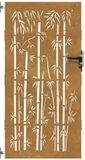 vidaXL Tuinpoort 85 x 200 cm Roestkleurig Staal