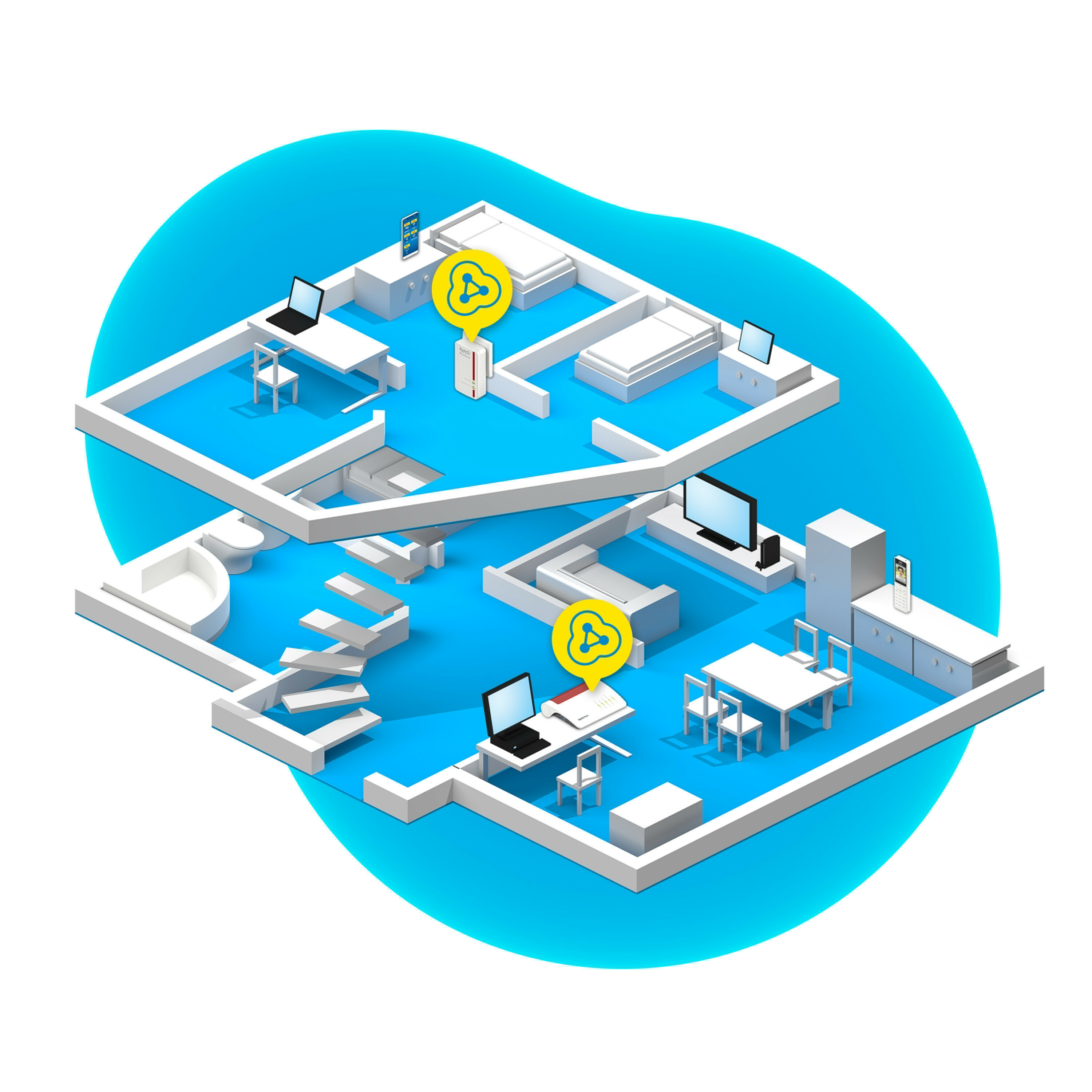 AVM FRITZ!Powerline 540E WLAN Set