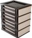 Hega Hogar Ladeblokje/bureau organizer 4x lade - bruin/beige - L26 x B35 x H39 cm - kunststof