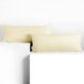 DecoKing Amber-kussenslopen 40 x 120 cm, jerseykatoen, rits, crème, 2 stuks