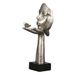 Casablanca Desire Damessculptuur met vlinder, antiek zilver, hoogte 34 cm, met opschrift in het Duits