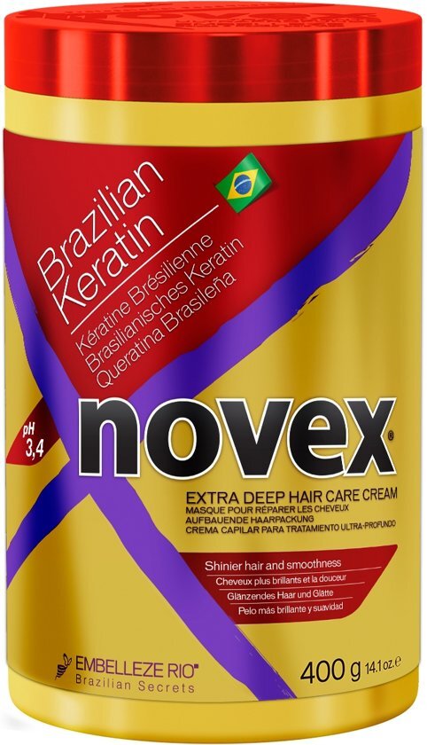 Embelleze Novex - Brazilian Keratin - 2 in 1 Hair Mask - 400g Novex Hair Food Therapy