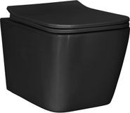 vidaXL Hangtoilet Keramiek Zwart