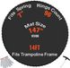 VEVOR Trampoline mat voor frame van 426 cm