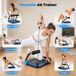 Abdominal trainer - Appareil d'entraînement des abdominaux - Retour automatique - Résistance réglable - Convient à un usage domestique - Bleu