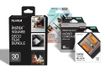 instax SQUARE film Deco film bundle, 30 shots containing 1 x 10 shot pack of Black and Sunset design borders and 1 x 10 shot Monchrome