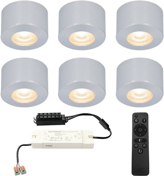 HOFTRONIC Navarra Mini LED Opbouwspots Set van 6