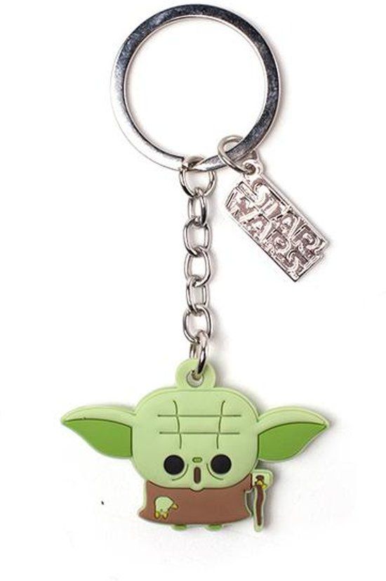 Star Wars - Yoda Rubber Keychain - Groen