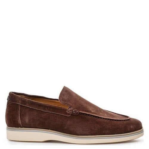 Floris van Bommel suède loafers bruin