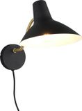 TRIO TRAVELLER Applique murale Noir-or Métal E27 4W