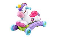 VTech 192303 Rock and Ride Unicorn Baby Ride, Interactief Babymuziekspeelgoed met Leer- en Geluidsfuncties, Loopondersteuning voor Eerste Stapjes voor Baby's en Peuters vanaf 18 maanden, Meerkleurig