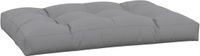 vidaXL Palletkussen 120x80x12 cm stof grijs