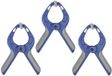Benson Zeilklemmen - 3 stuks - Kunststof - Blauw - 35 x 90 mm