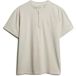 Superdry Classic Cotton Linen Korte Mouw Henley T-shirt Heren Tops