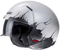 HJC I20 Scraw White Black MC10SF Open Face Helmet - Jethelm - Maat XS