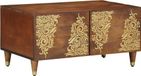 Maison Exclusive Table basse, miel brun, 80 x 50 x 40 cm, manguier massif