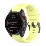 By Qubix - Siliconen sportbandje - Geel - 26mm Quickfit - Geschikt voor Garmin Tactix 8 - 51mm