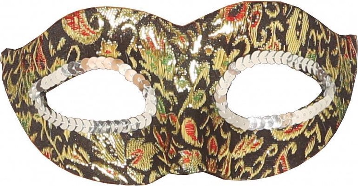 Fiestas Guirca Masker Dames Polyester Zwart/goud/rood One-size