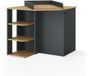 Vicco Kristian Commode – 85 x 77.3 cm avec 3 compartiments fermés Anthracite/Artisan