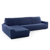 FAVERTI Overtrek voor chaise longue, lang hoekdeel links (voorzijde) | Model Novele | Super verstelbare chaise longue-overtrek voor chaise longue, hoogwaardige bescherming van jacquard-stof en katoen