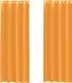 vidaXL - Gordijnen - voile - met - doorvoertules - 2 - st - 140x300 - cm - oranje