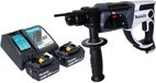 Makita DHR 202 RGW Accuklopboormachine 18 V 20 mm 2.0 J wit + 2x accu 6.0 Ah + lader