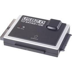 Renkforce USB 2.0 Converter [1x USB 2.0 stekker A - 1x IDE bus 40-polig, IDE bus 44-polig, SATA-combi-stekker 15+7-polig
