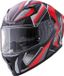Germot Casque intégral GM 711 Noir mat/Rouge Taille S