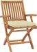 vidaXL Chaises pliantes avec coussins, set de 8 pièces, bois de teck massif