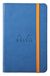 RHODIA 118648C - Hardcover Notitieboek Saffier - 9 x 14 cm - Gelijnd - 192 pagina's - Clairefontaine Ivoor Papier 90 g/m² - Leeslint, Elastieksluiting - Omslag in Imitatieleer - Collectie Rhodiarama