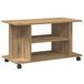vidaXL Tv-meubel met wieltjes 80x40x45cm bewerkt hout artisanaal eiken