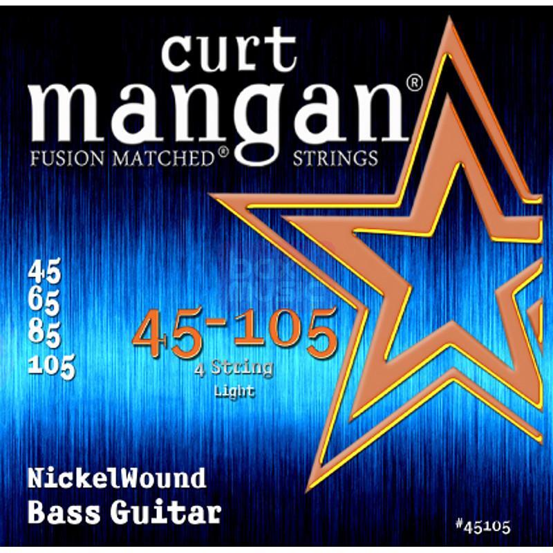 Curt Mangan Nickel Wound 45 105 snarenset voor basgitaar