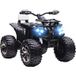 Quad électrique 12V pour enfants 3-5 ans avec phares et pédale, port USB pour musique, blanc