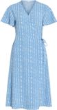 VILA VILOVIE robe col en V et manches courtes, rayée, taille 40