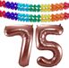 Folat Verjaardag Leeftijd folieballon - 75 jaar - rosé goud - 86 cm