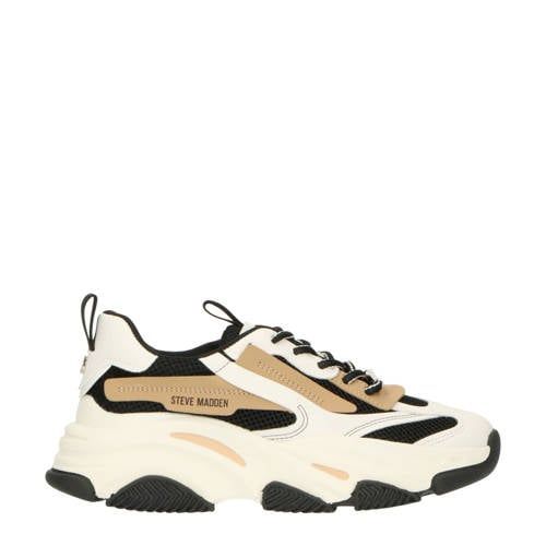 Steve Madden Possession-E Chunky Sneakers - Zwart/Beige