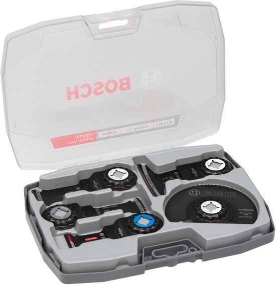 Bosch Accessoires Bosch Professional multifunctioneel gereedschap Accessoires Zaagset 5-delig (2608669093) Starlock + koffer