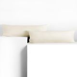 DecoKing Amber-kussenslopen 40 x 200 cm, katoen, rits, ecru, 2 stuks