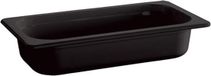Merkloos APS Melamine gn 1/3 container "ecoline", zwart, 100 mm diep, set van 2 stuks