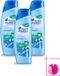 Head & Shoulders 3 x Anti-Roos Shampoo Pure Intense Extra Verkoelend 250 ml