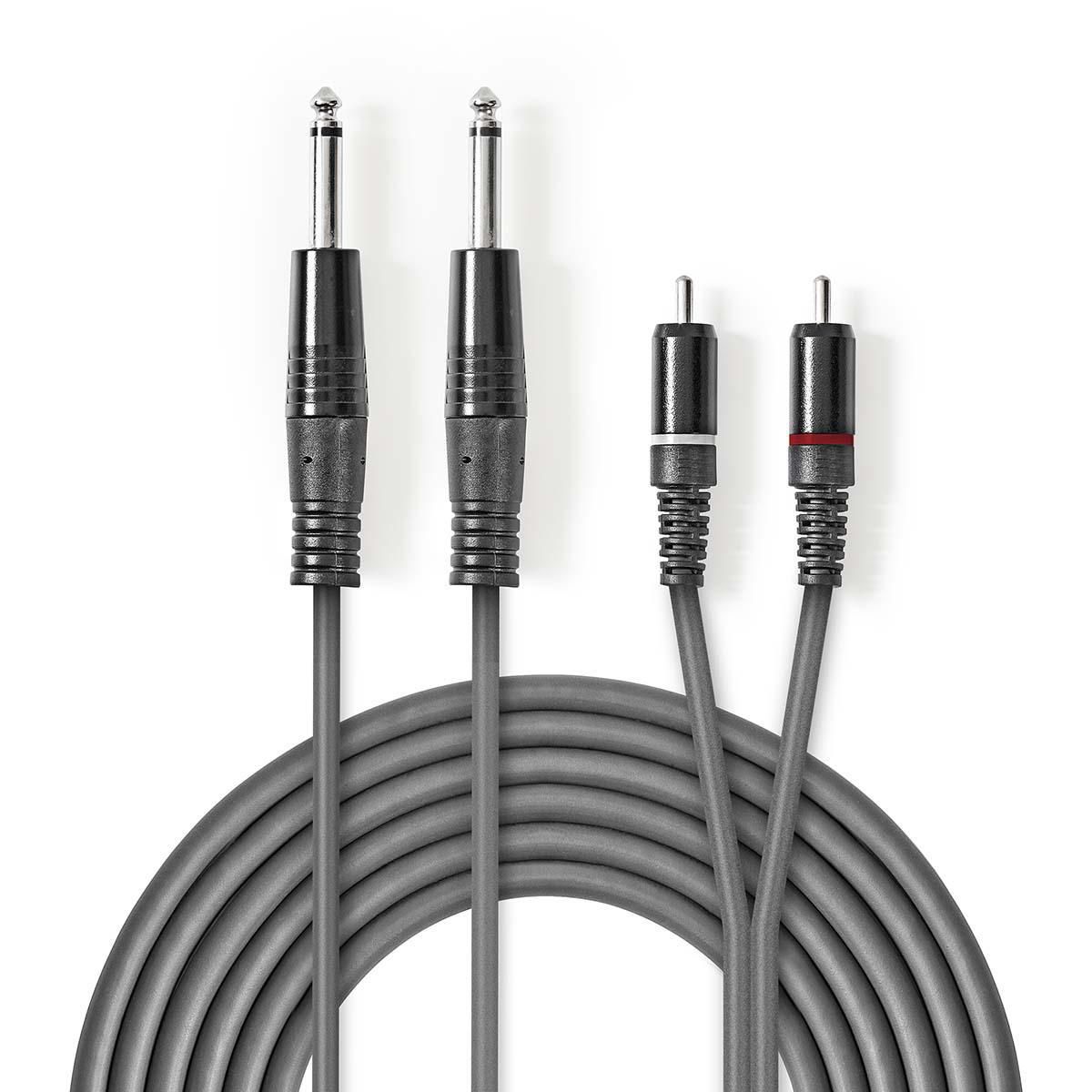 Nedis COTH23320GY15 - Audio kabel - 1.5 m - Grijs