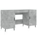 Bureau 140x50x75 cm bois traité gris béton