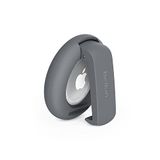 Belkin Apple AirTag-houder met clip, Stevige, beschermende houder met sleutelhanger, Sleutelring voor Air Tag, Accessoire dat beschermt tegen krassen – Donkergrijs