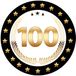 Bellatio Decorations Bierviltjes 100 - 100 stuks - zwart/goud - luxe - verjaardag/jubilea - feestartikelen