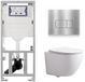 Geberit QeramiQ Dely Swirl Toiletset Compact - Blanc Brillant