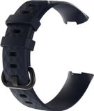 B2Ctelecom Fitbit Silicone Bandje voor Charge 3 | 4 Donkerblauw