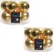Decoris Kerstballen set - 20x stuks - goud - glas - 6 cm - glans/mat - kerstversiering