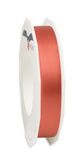 PRÄSENT C.E. Pattberg Satin Living Coral, 25 m satijnen lint voor het inpakken van geschenken, 15 mm breed, cadeaulint voor decoreren en knutselen, decoratielint, gelegenheid